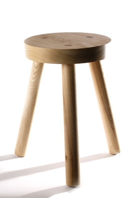 Irish ash irish oak milking stool