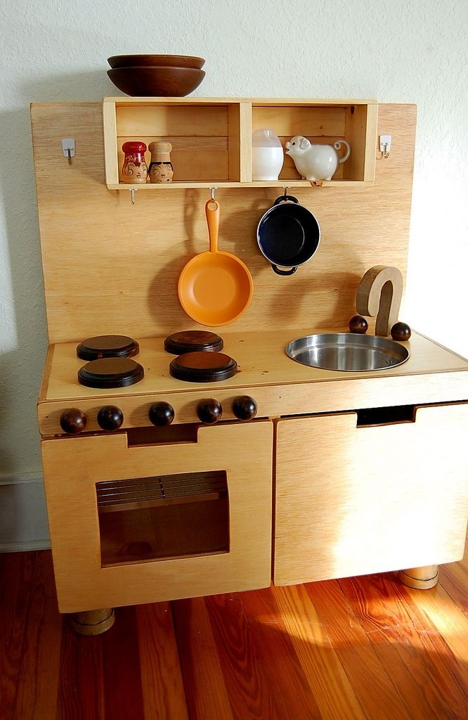 rustic play kitchen