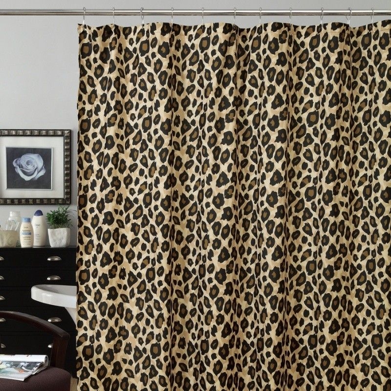 Leopard shower curtain 35 00 1