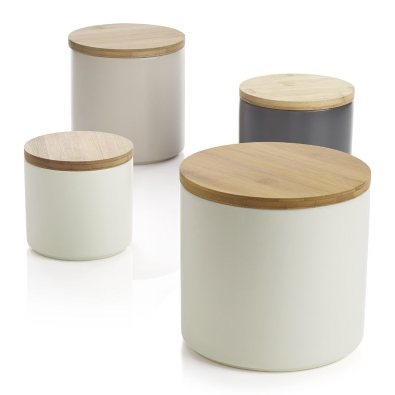 Modern kitchen canisters
