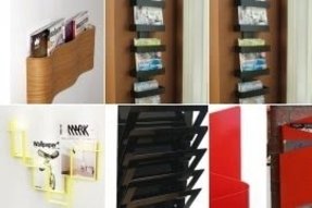 Modern Wall Mounted Magazine Rack Foter Modern Wall Mounted Magazine Rack