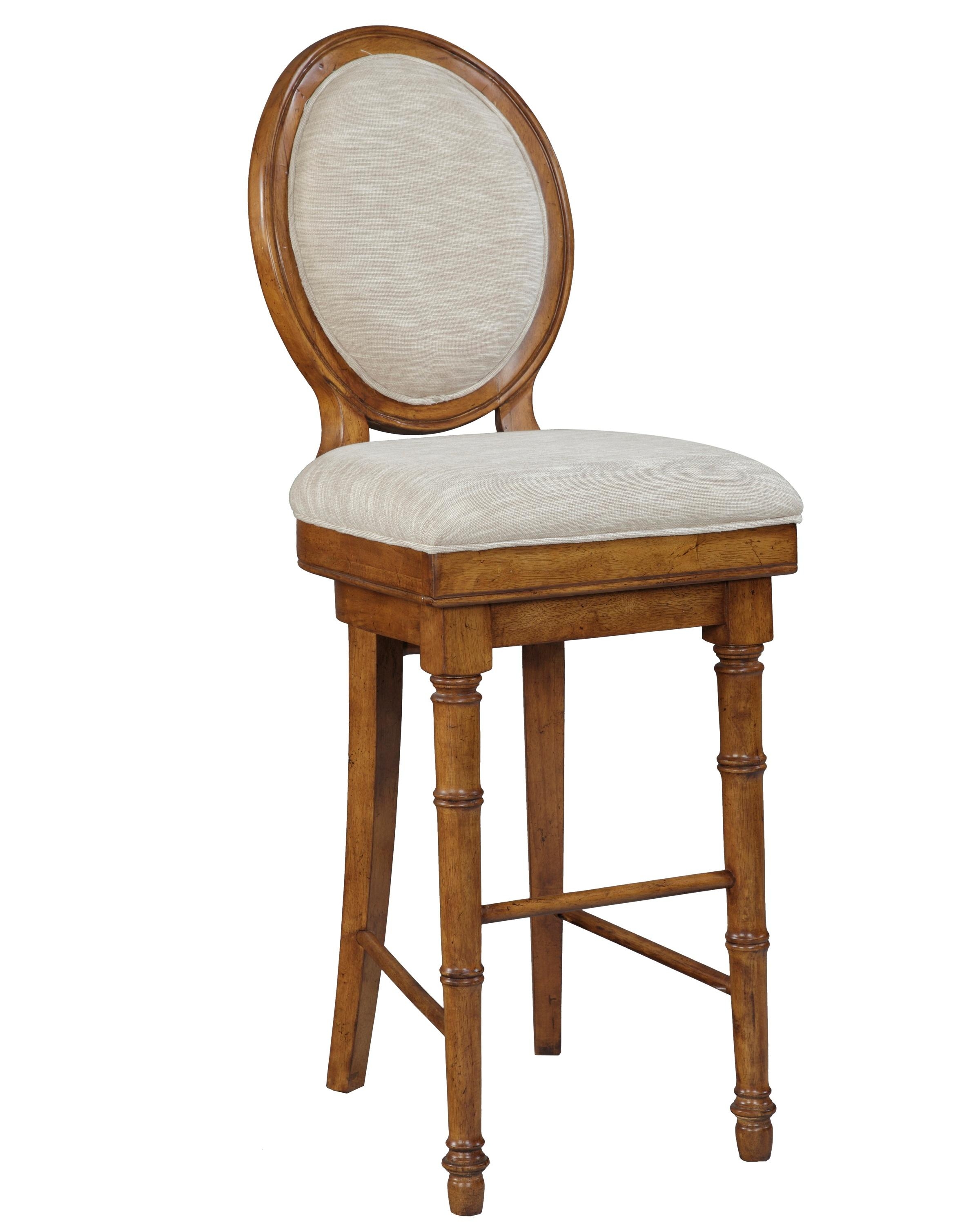 Upholstered Arm Swivel Bar Stool - Foter