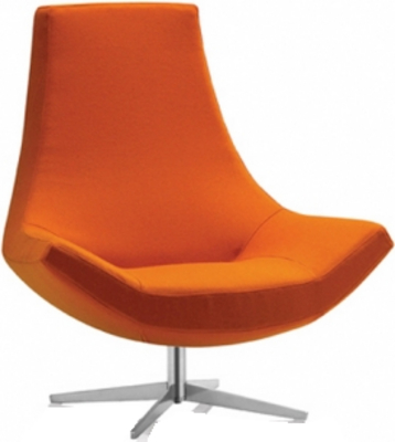 Orange swivel chair psd detail