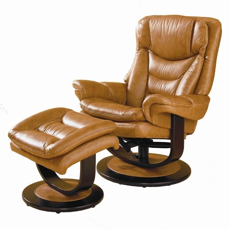 lane leather recliner with ottoman