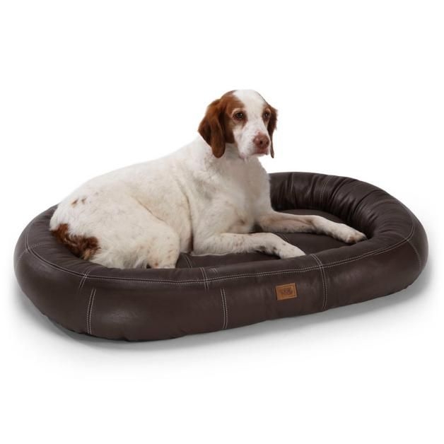 Oval Leather Pet Bed - Frontgate Dog Bed