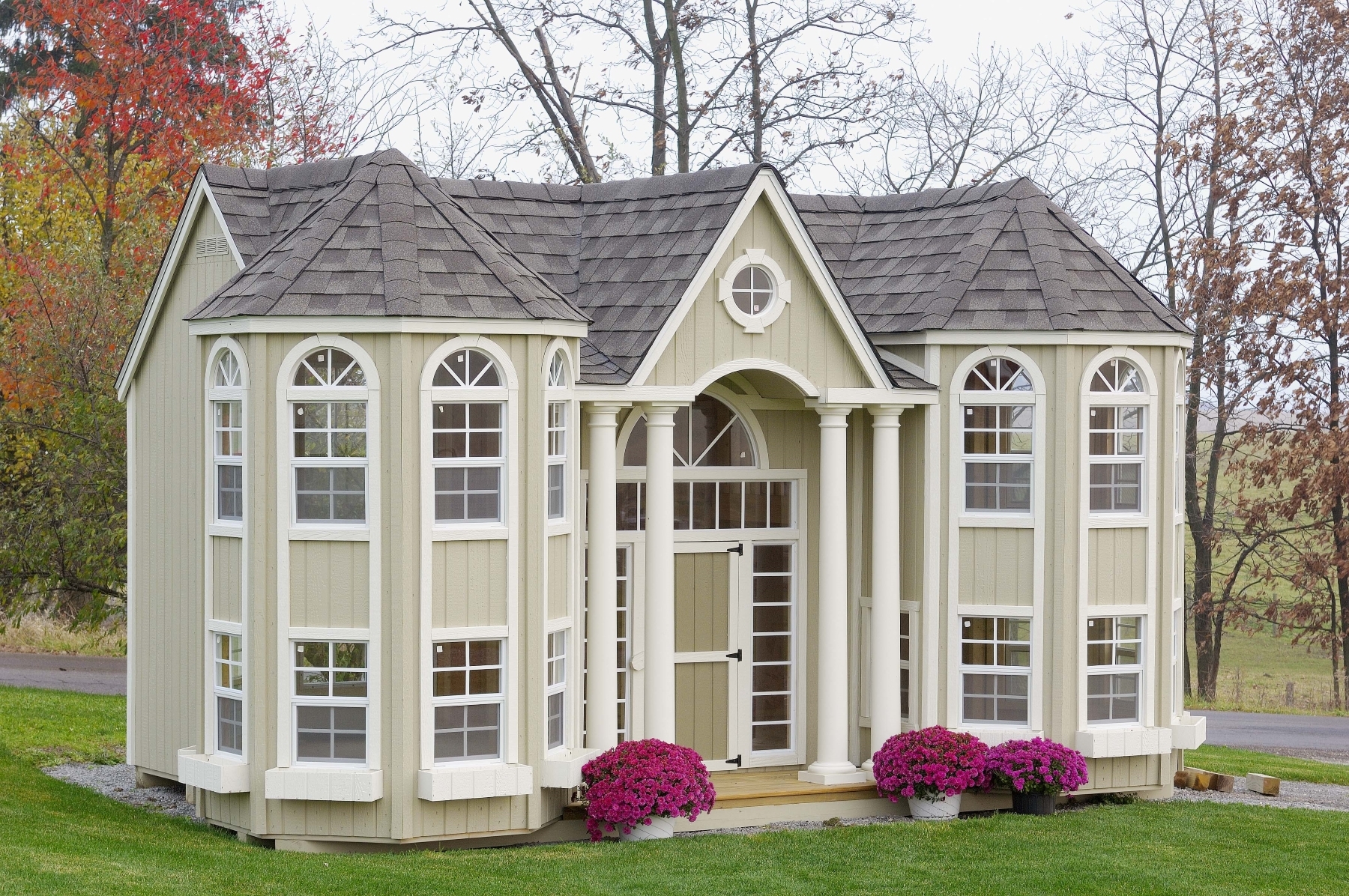 pre built wooden playhouse