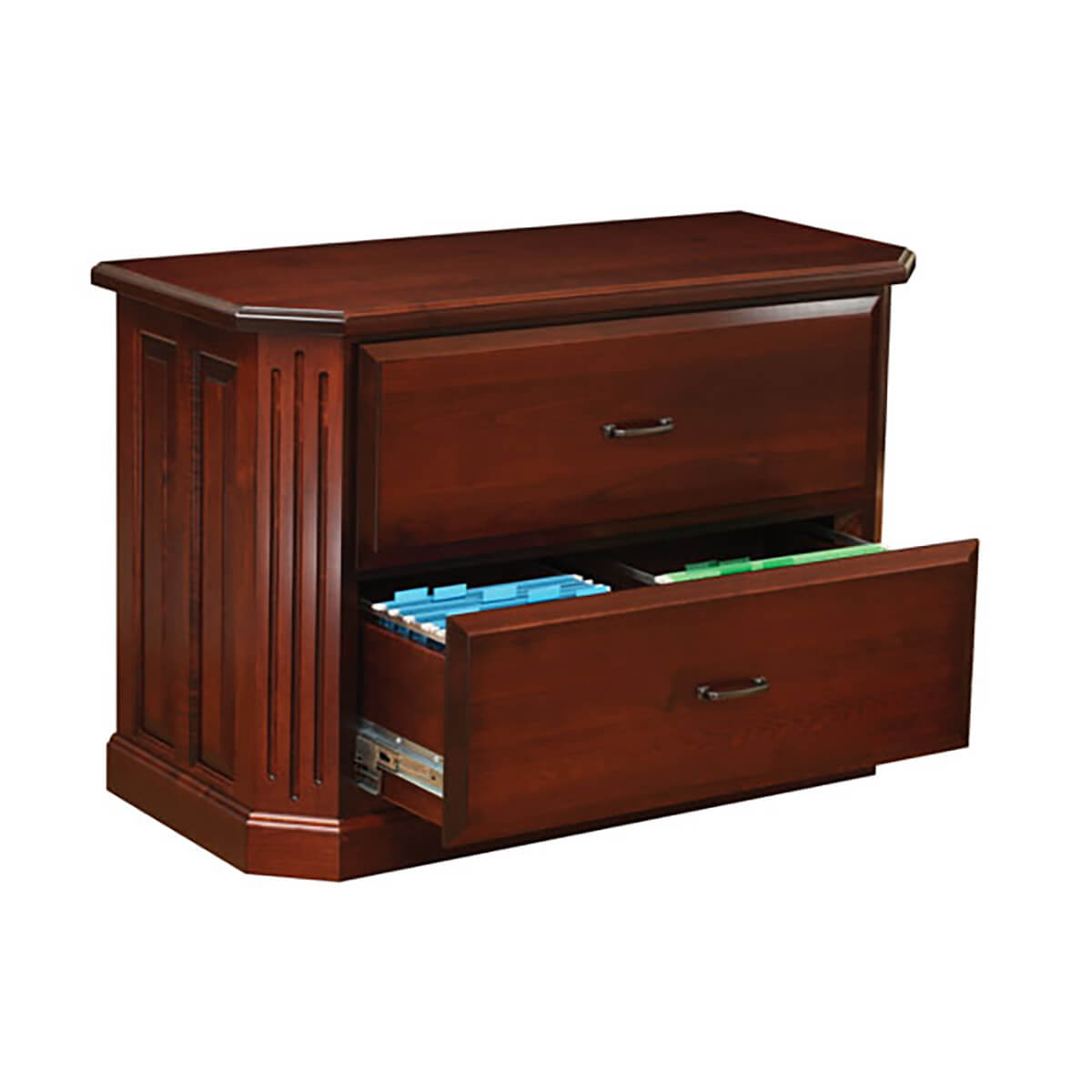 Solid wood fifth avenue two drawer lateral file cabinet
