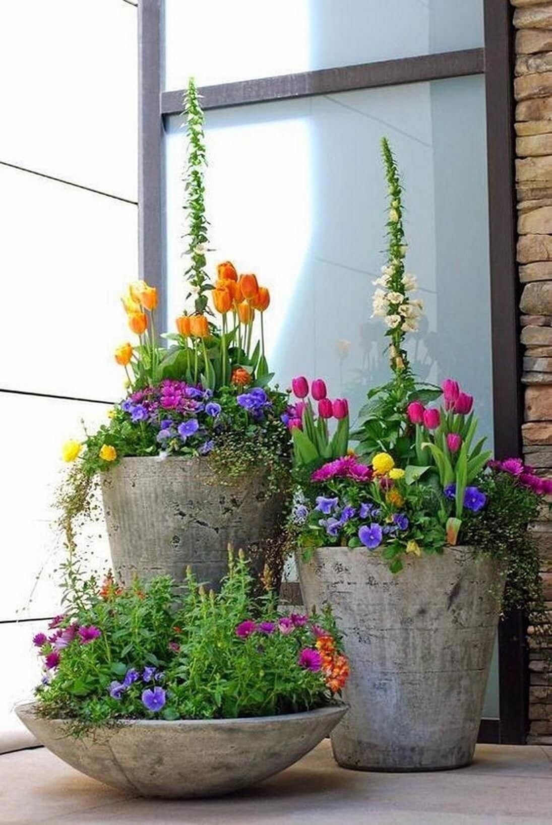 Tall flower pots 13