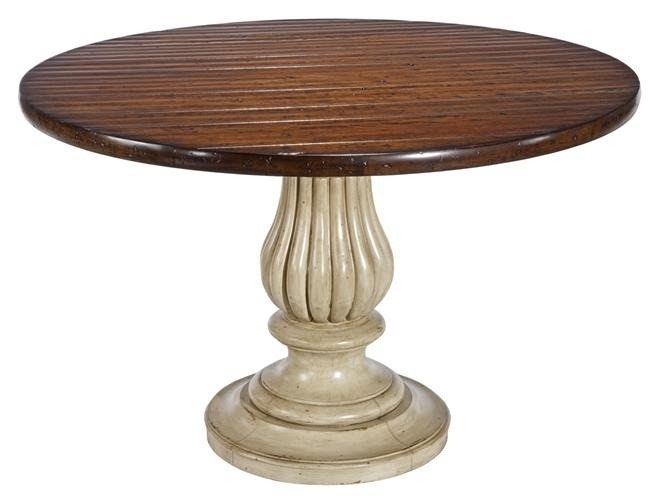 White round pedestal dining table 198