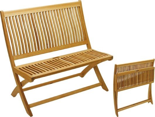 Wooden folding benches