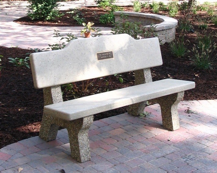 Concrete memorial benches 1