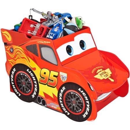 Delta children s products disney cars lightning mcqueen toy box
