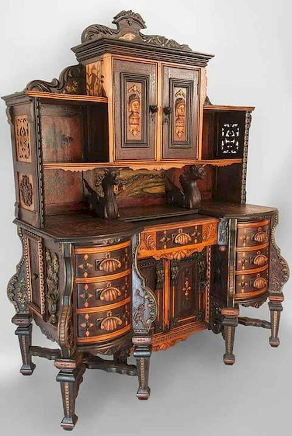 Hand carved wood furniture