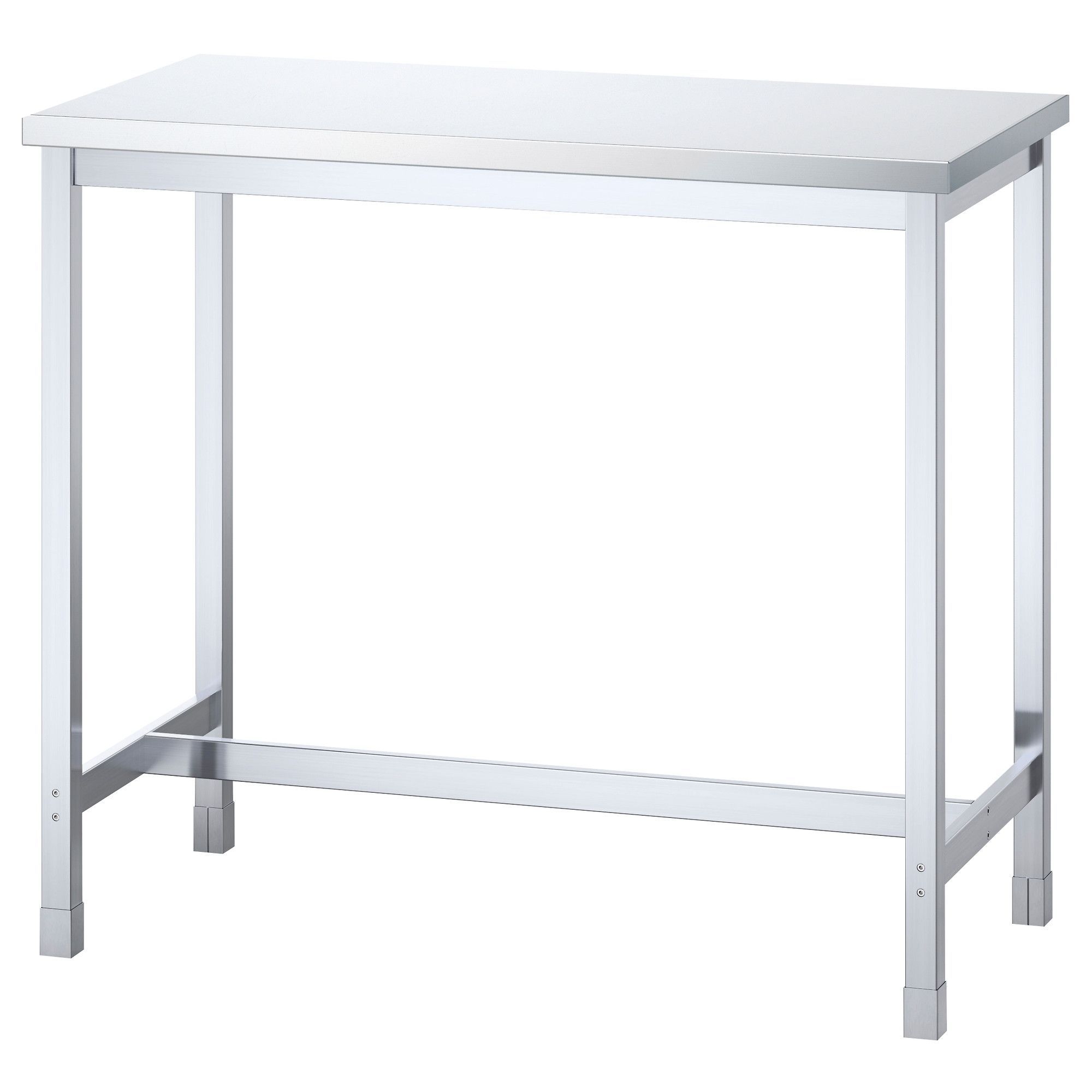 counter height stainless steel kitchen table