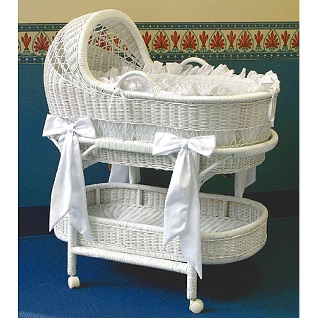 white cane bassinet