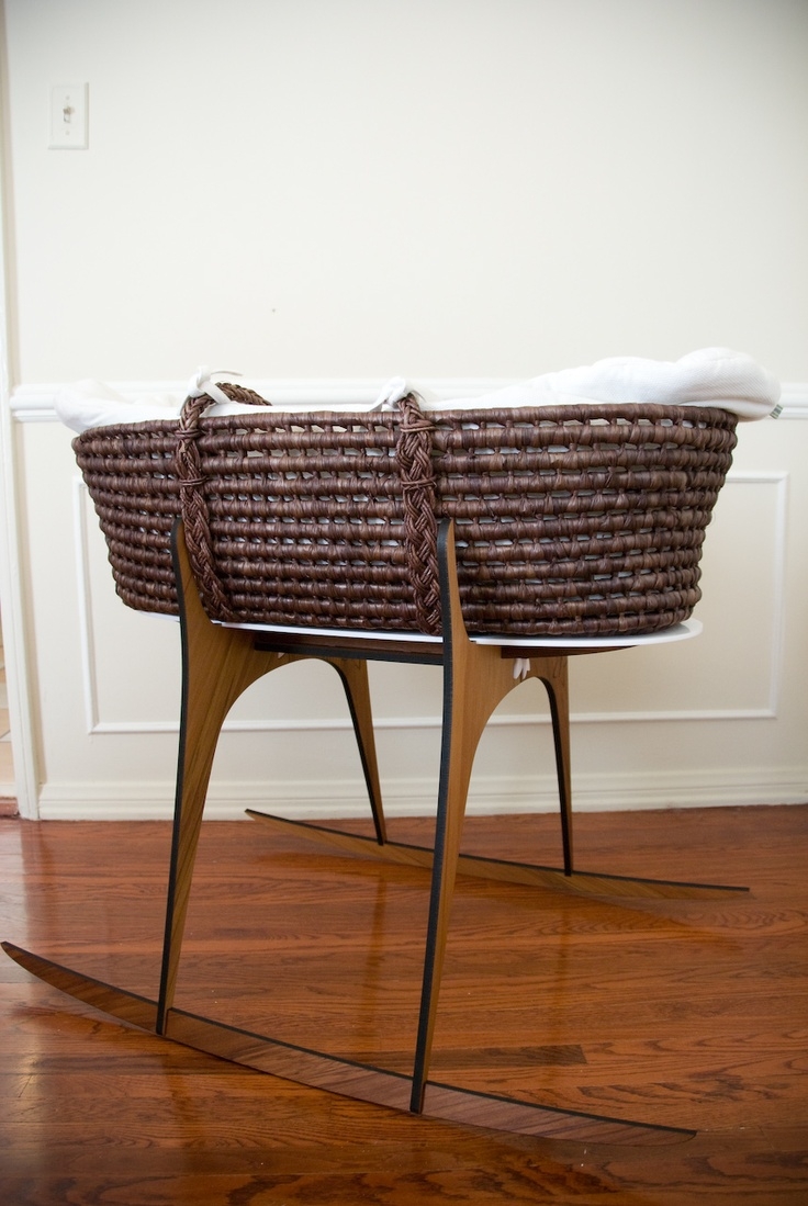 mid century modern bassinet