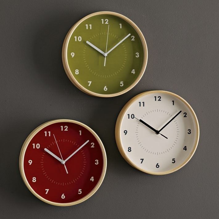 Modern kitchen clock in vintage style contemporary kitchen furniture