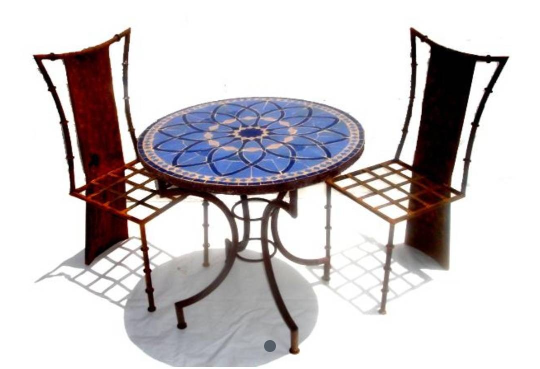 Mosaic bistro table set