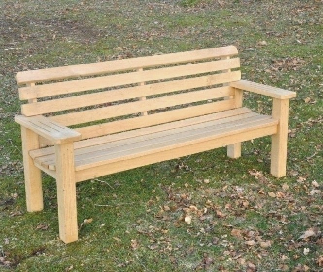 Oak garden bench 1
