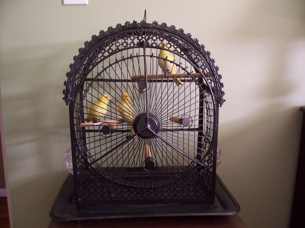 Rare Antique Hendryx Bird Cage Ooak Revolving Ferris Wheel Victorian Restored