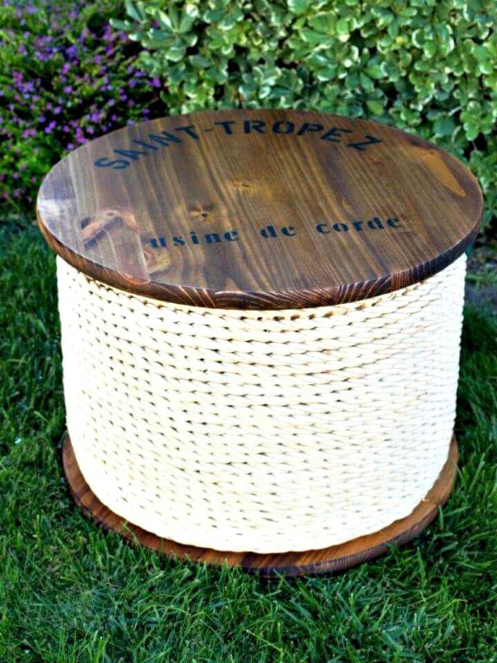 Rope end table