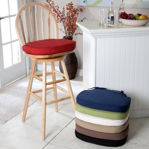 Bar Stool Cushion Ideas On Foter   Round Stools With Cushion 