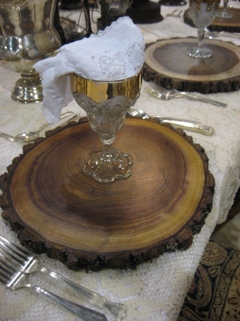 Rustic charger plates
