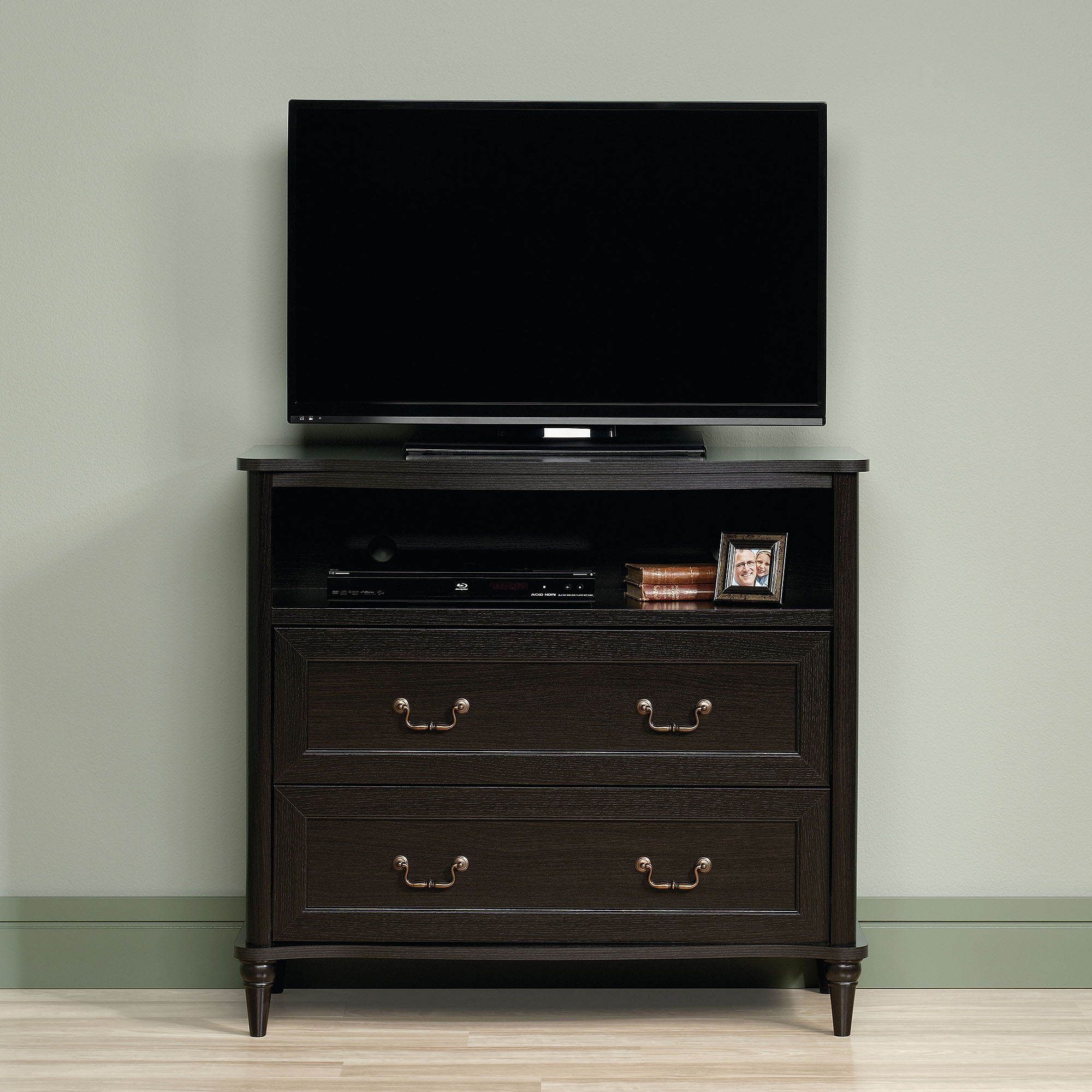 Sauder Wakefield Wind Oak Highboy TV Stand for TVs up to 42"