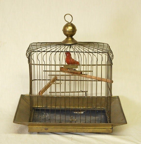 Vintage antique hendryx bird cage