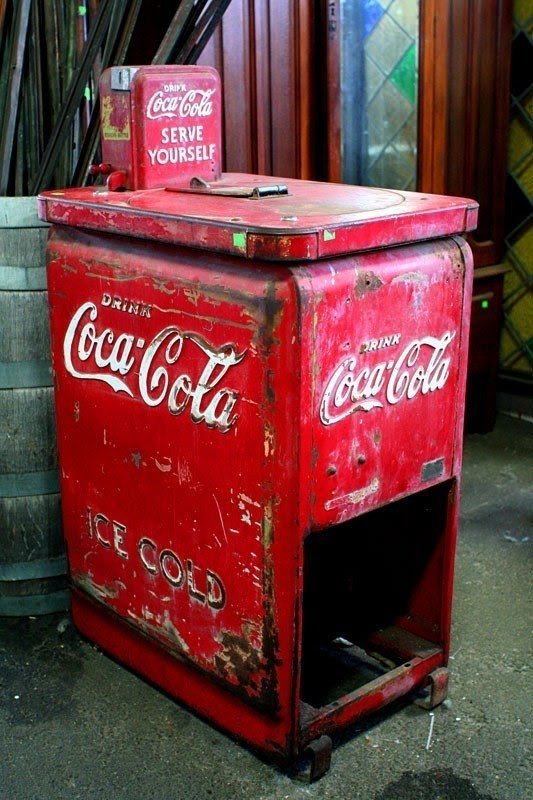 Vintage coca cola cart