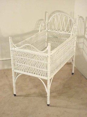 Wicker Baby Bassinet - Foter