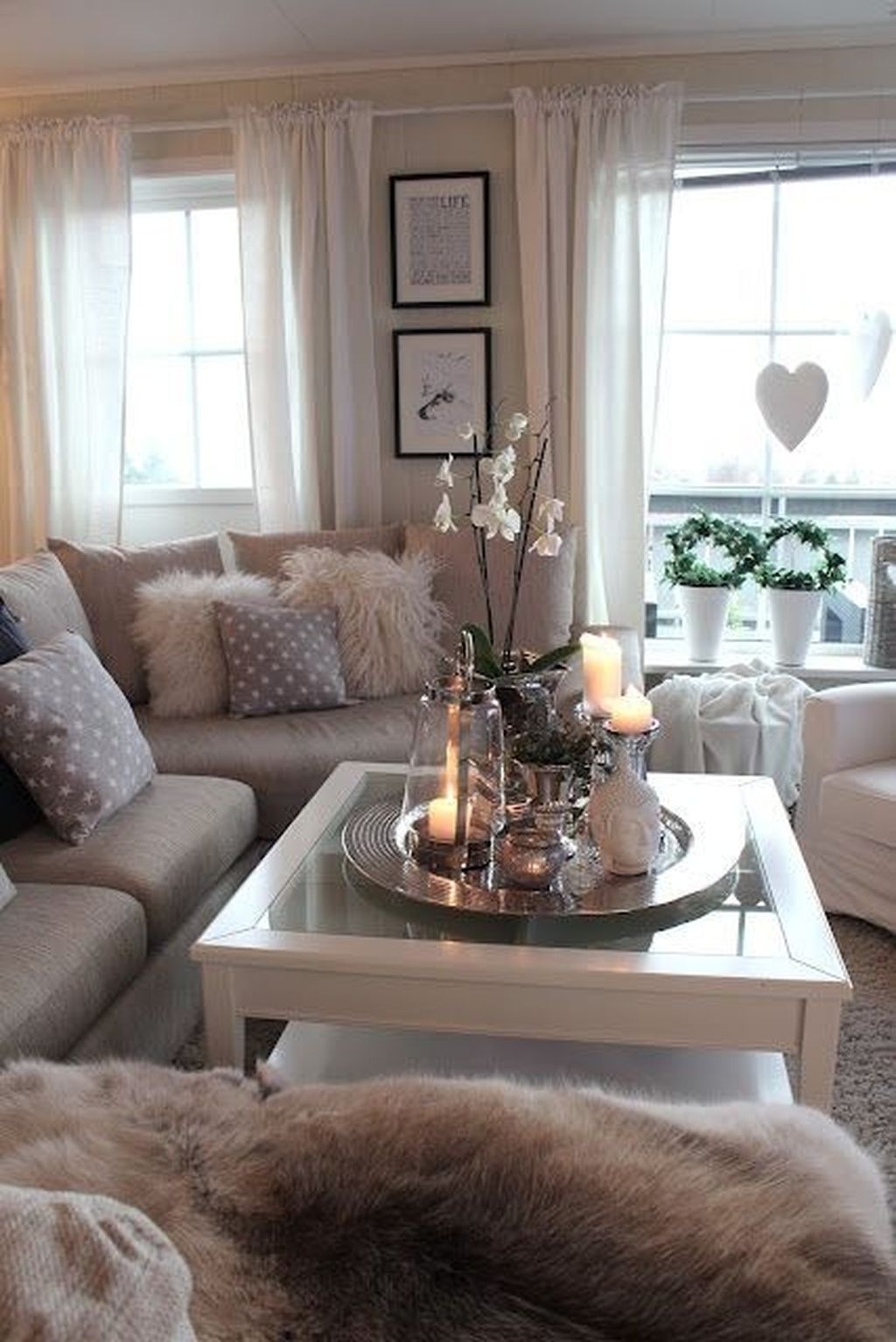 White glass coffee table