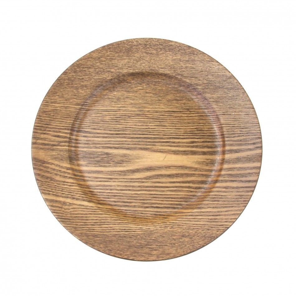 Wood charger plates 1