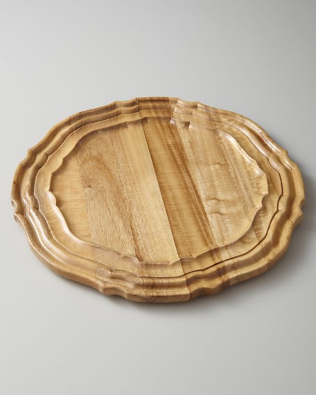 Wooden charger plates