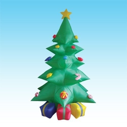 8 Foot Green Inflatable Christmas Tree w/ Multicolor Gift Boxes