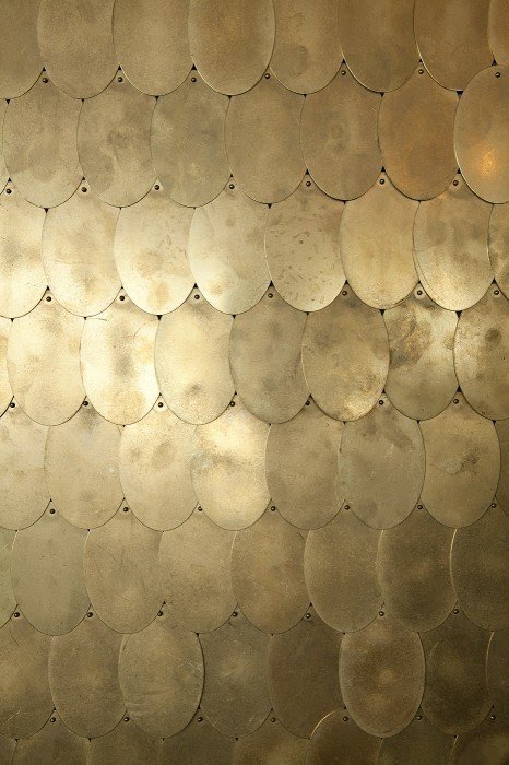 Brass discs materials interiordesign jpwarreninteriors