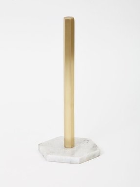 towel paper brass holder hexagon foter sparad frn marble stand