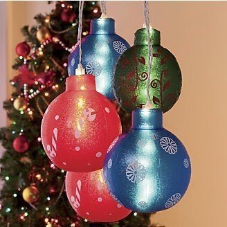 Christmas ornament balls inflatable set of 5 from through the
