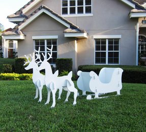 Outdoor Santa Sleigh - Foter