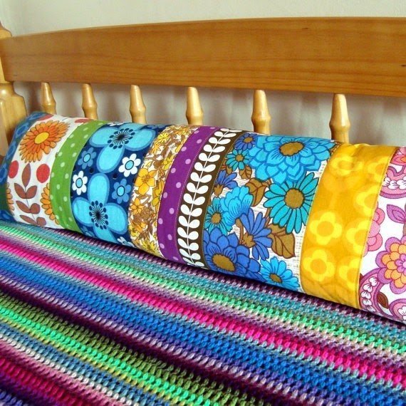 Custom order long patchwork pillow