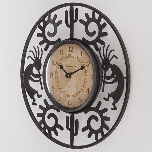 In a southwestern tradition with this firstime kokopelli wall clock