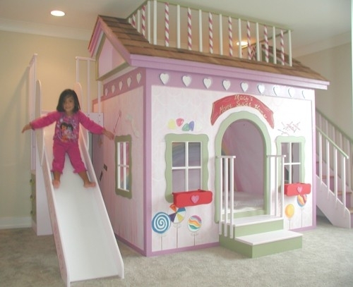Indoor playhouse with slide 1