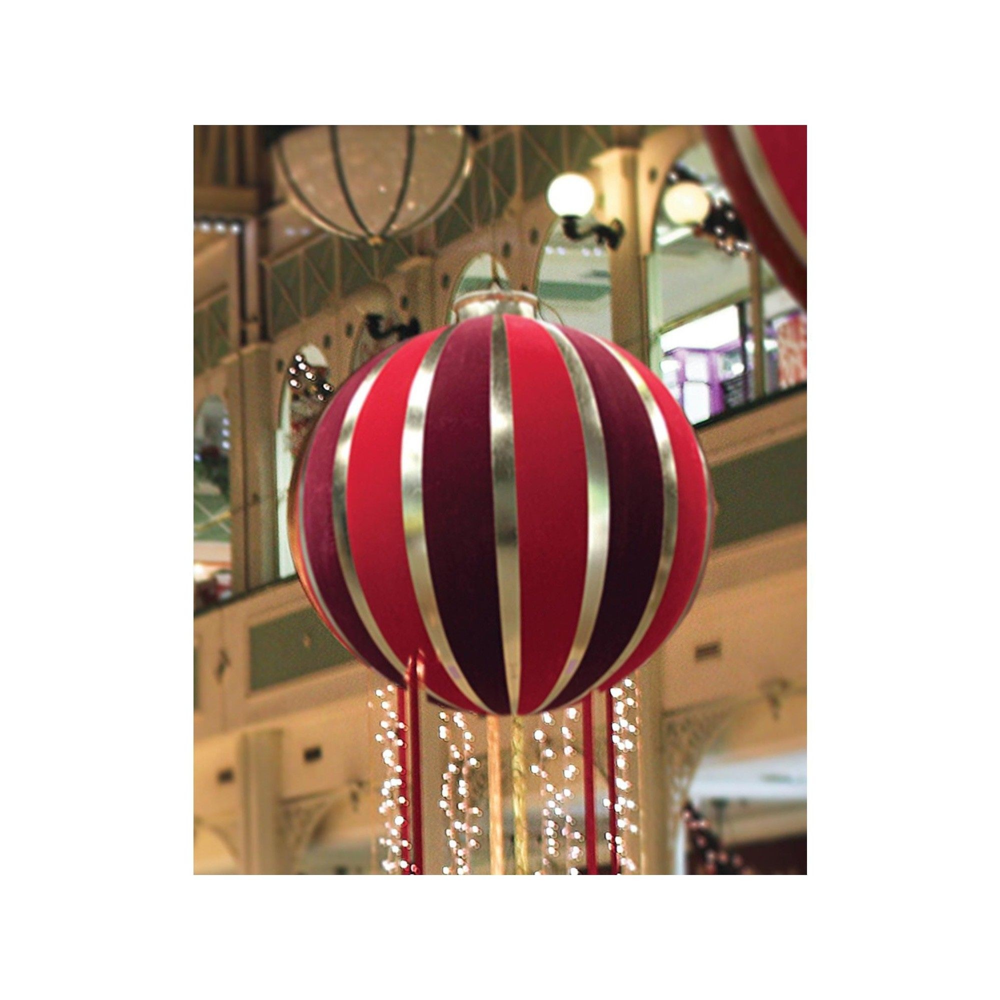Inflatable christmas ornaments balls