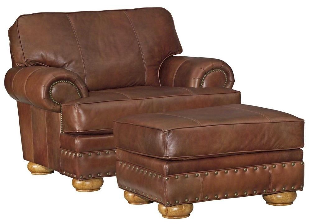 Leather Chair And A Half With Ottoman Ideas On Foter