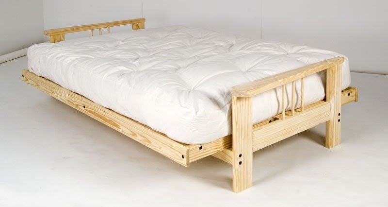 Mckinley full size futon sofa bed frame pine wood