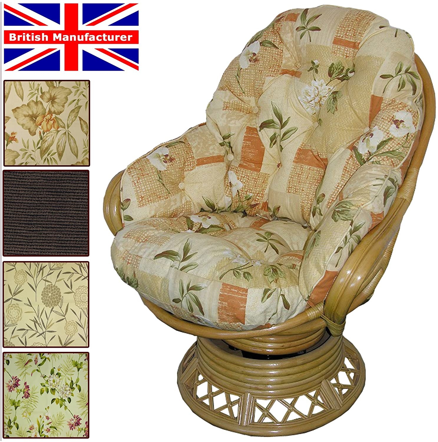 twill swivel rocker chair