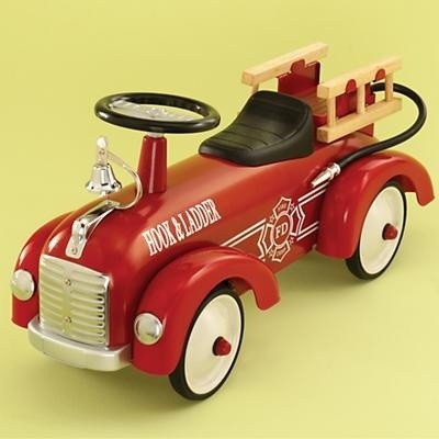Vintage Hand-Powered Toy Riding Car