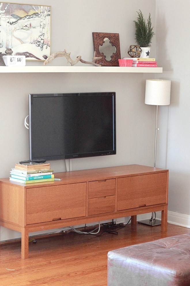 Shelves above on sale tv stand