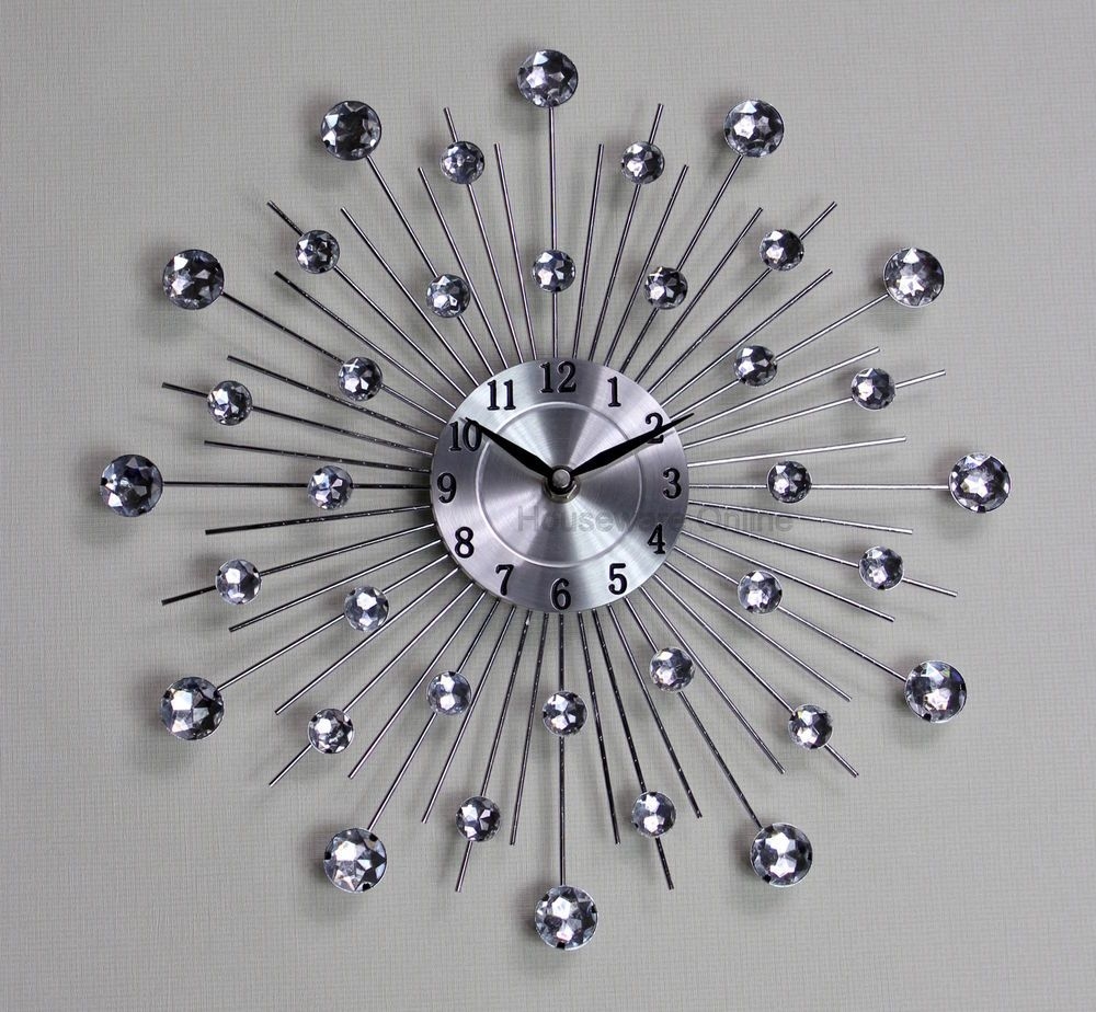 Silver Wall Clocks Ideas on Foter