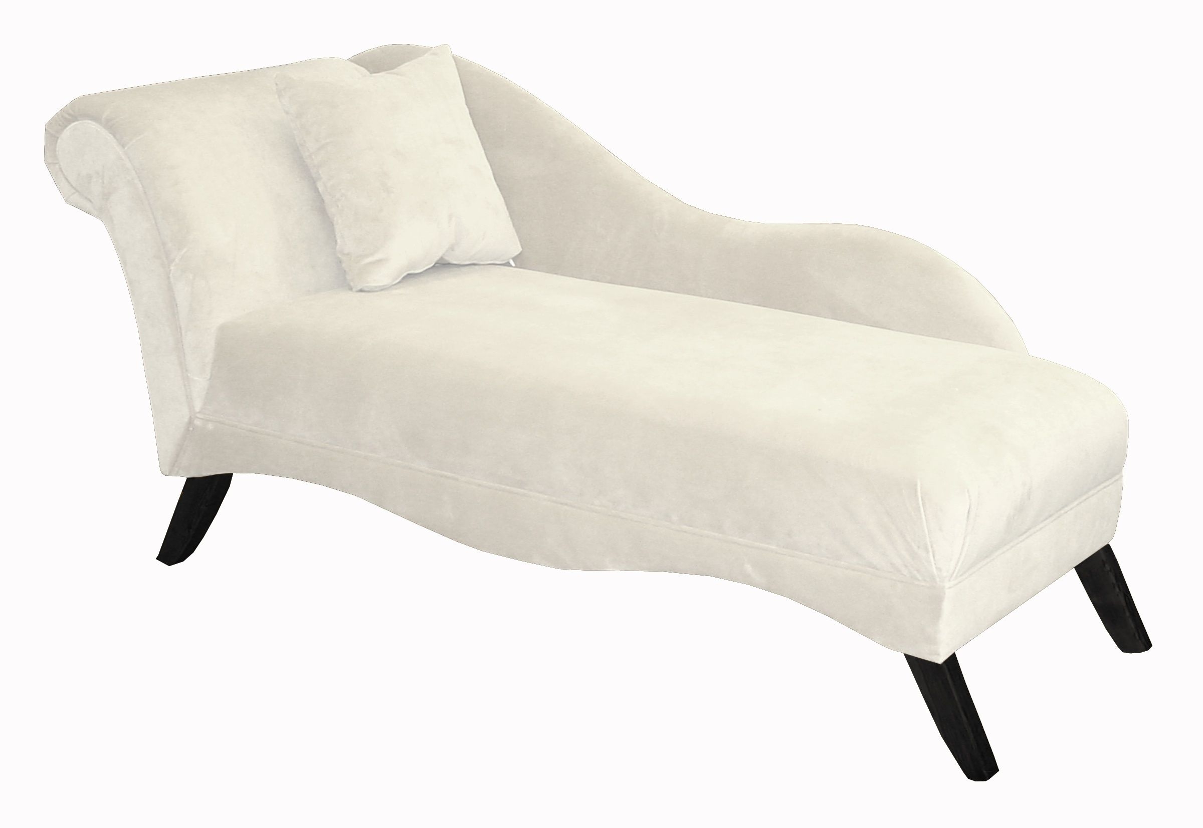 Skyline furniture chaise lounge in velvet white chaise lounge_0_0 jpg